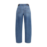 Light Blue Cotton Relaxed Fit Jeans